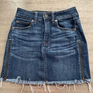 American Eagle Outfitters Dark Blue Denim Mini Skirt